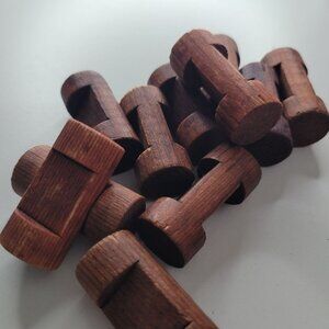 Lincoln Logs 1 Notch 1.5 Inch Lot of 30 Replacement Short Building STEM Crafting